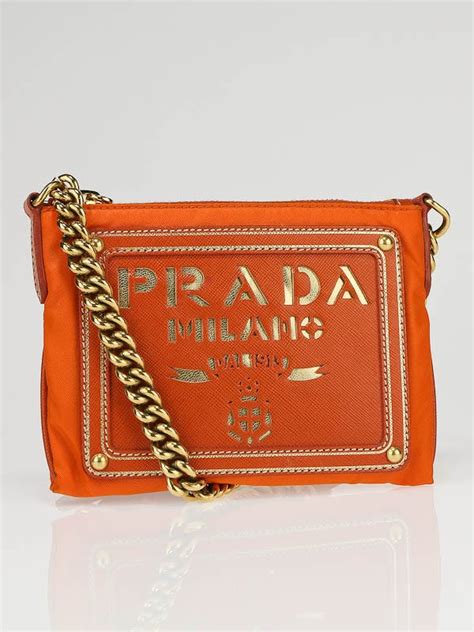 prada small messenger bag papaya|Papaya Small Leather Bag .